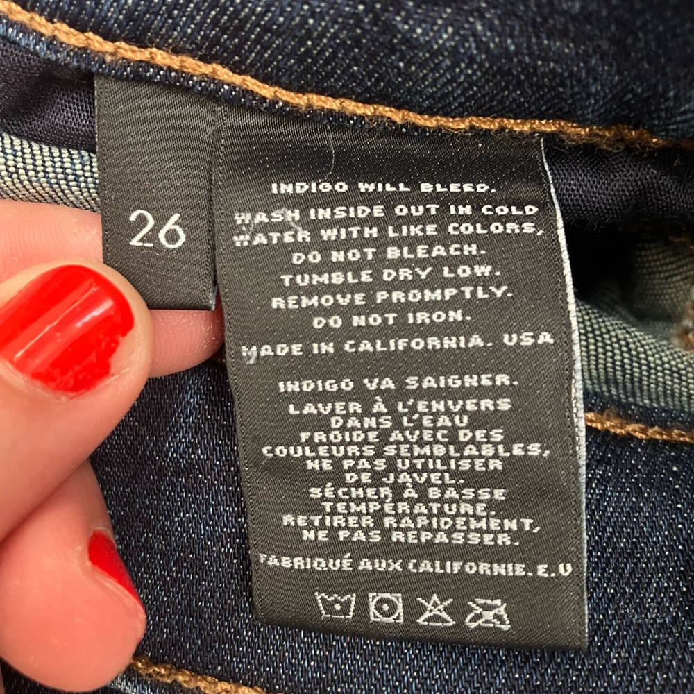 J Brand Dark Wash Bootcut Stretch Denim Jeans Women's Size 26 - Picture 7 of 7